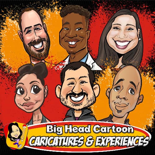 Digital Caricatures & Drumming DJ Virtual Party Experience Image #3