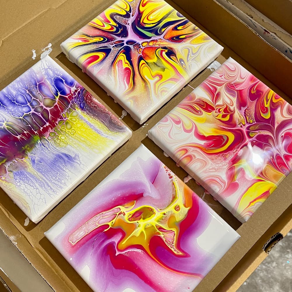 Acrylic Flow Art by Anja Yamaji Image #5