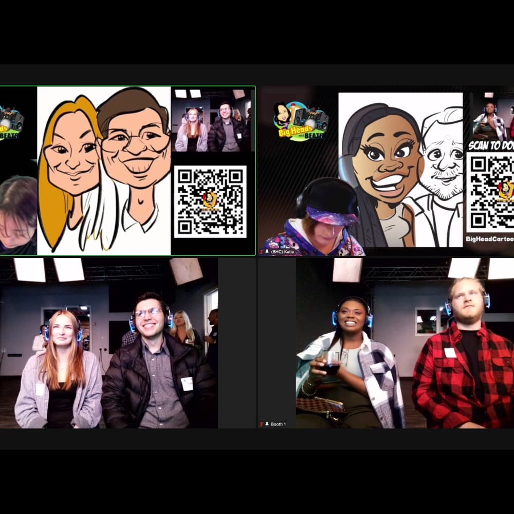 Big Heads and Beats Digital Caricature Booth Image #0