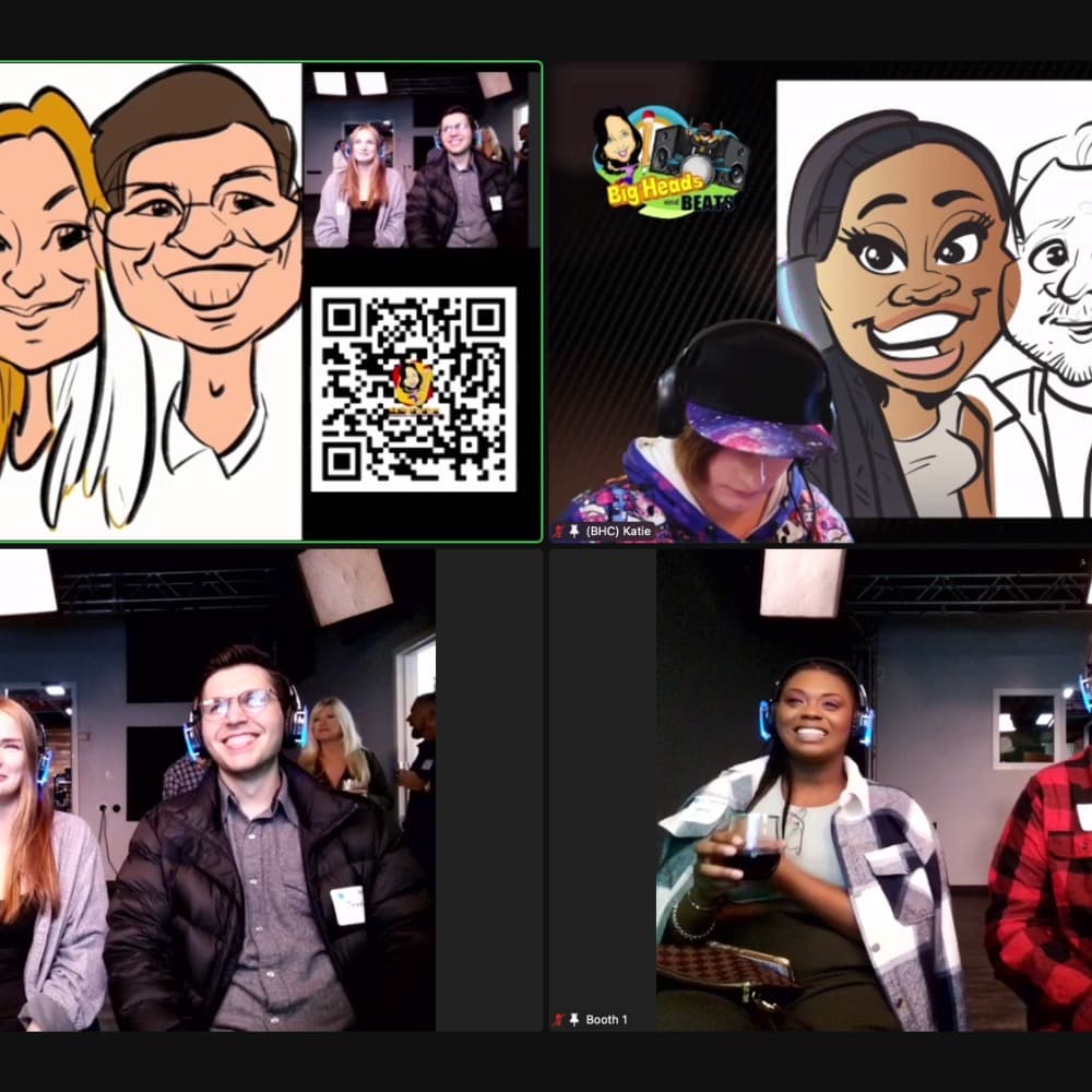 Big Heads and Beats Digital Caricature Booth Image #2