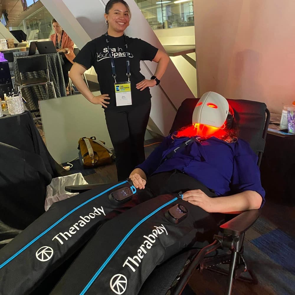 Spa In Your Space Mobile Spa, Inc. - LED Mask w/ Leg Recovery Image #4