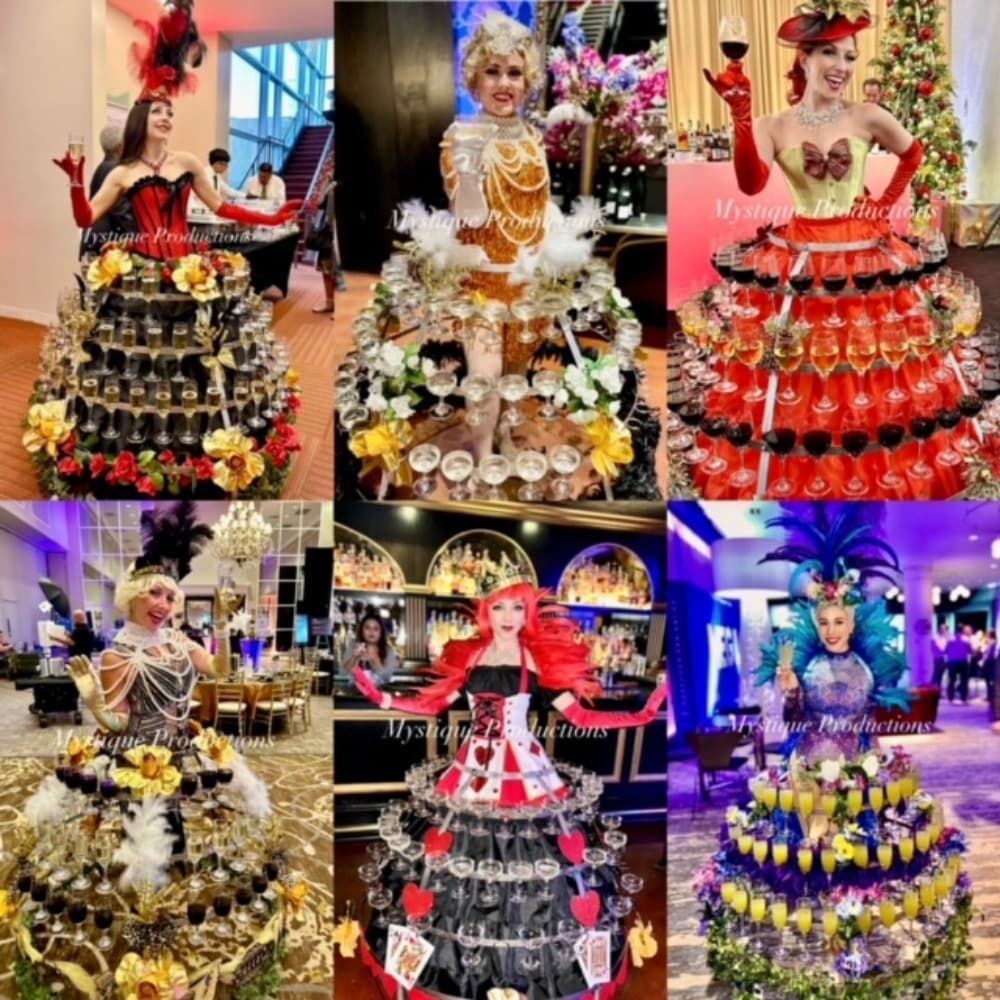 Table Lady, Snack Gal, Strolling Champagne Skirt Greeters Image #0