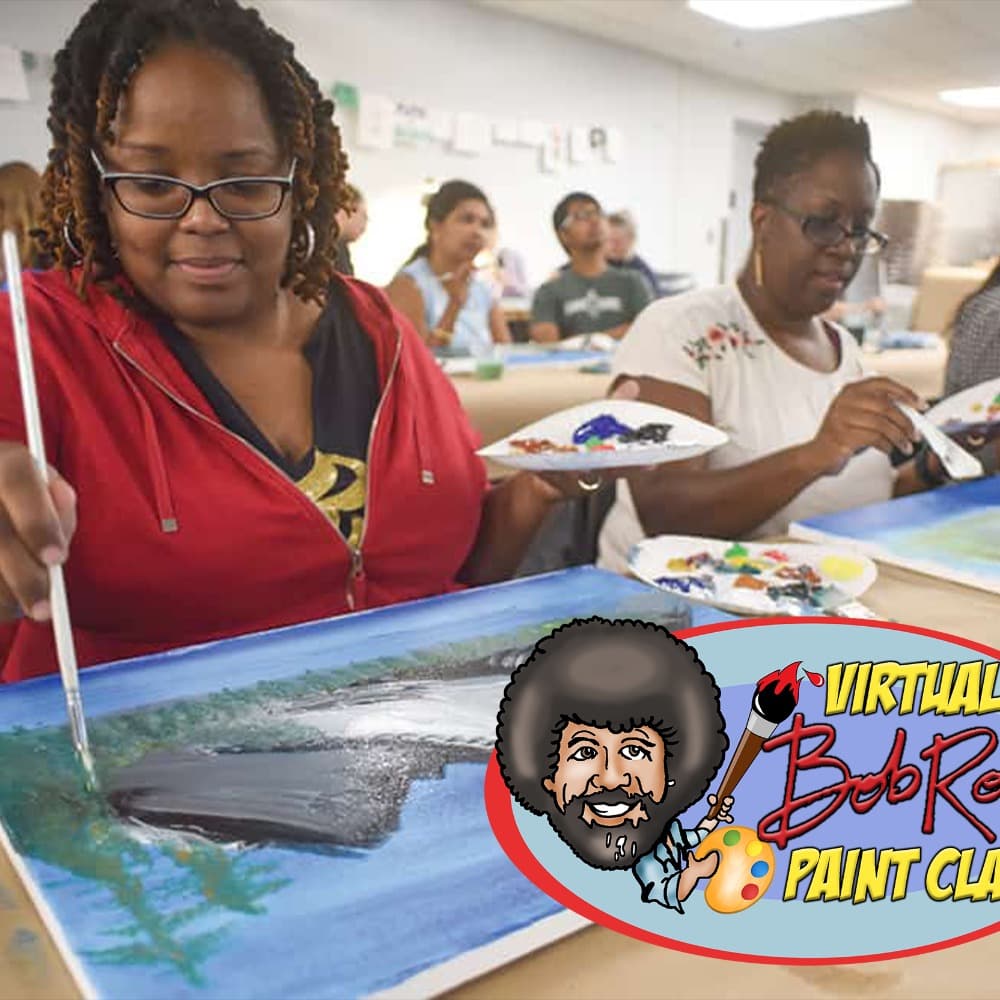 Hybrid or Virtual Paint Class in the Style of Bob Ross Image #2
