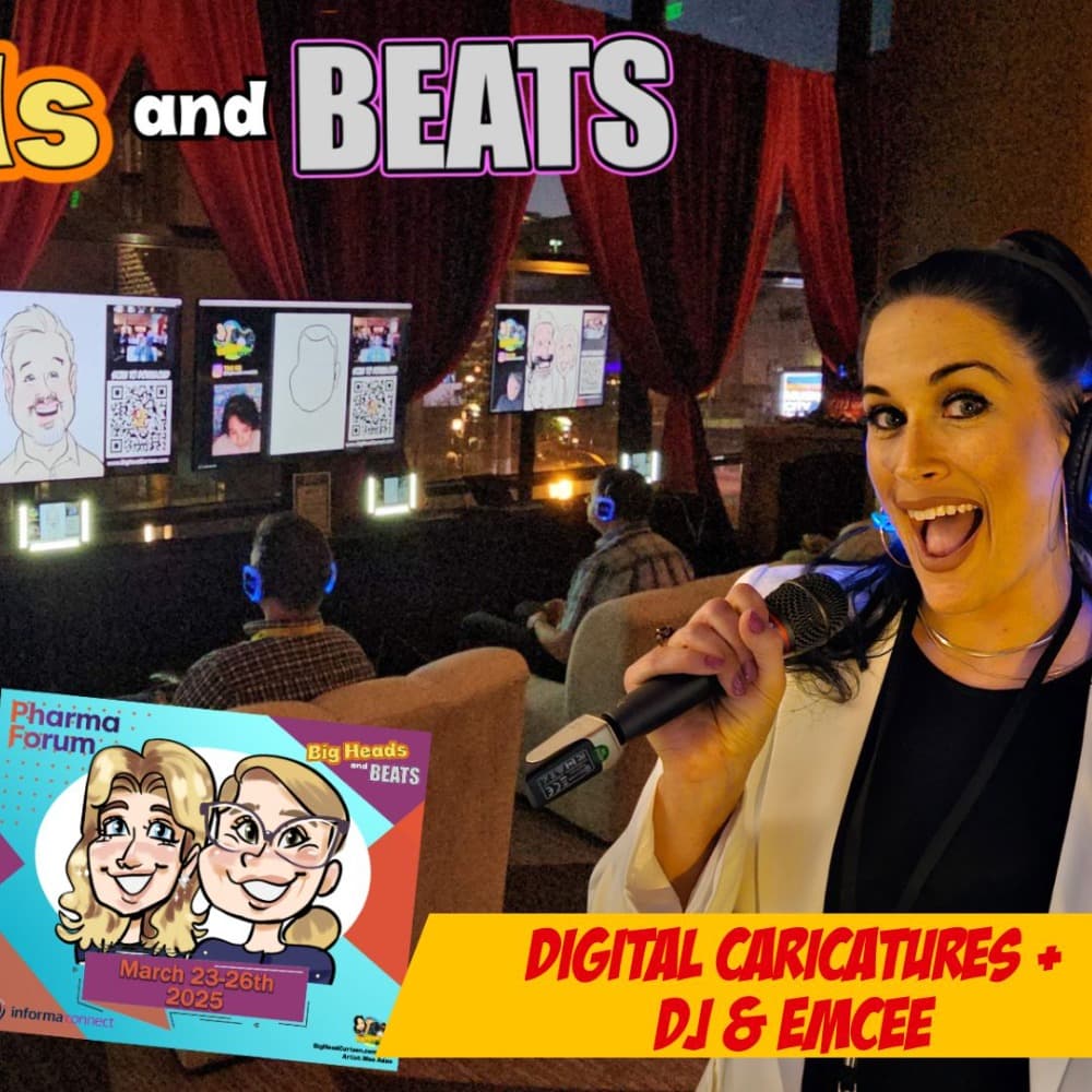 Digital Caricatures, DJ and Emcee Party Experience (Full Set Up: Sound + AV ) Profile Picture