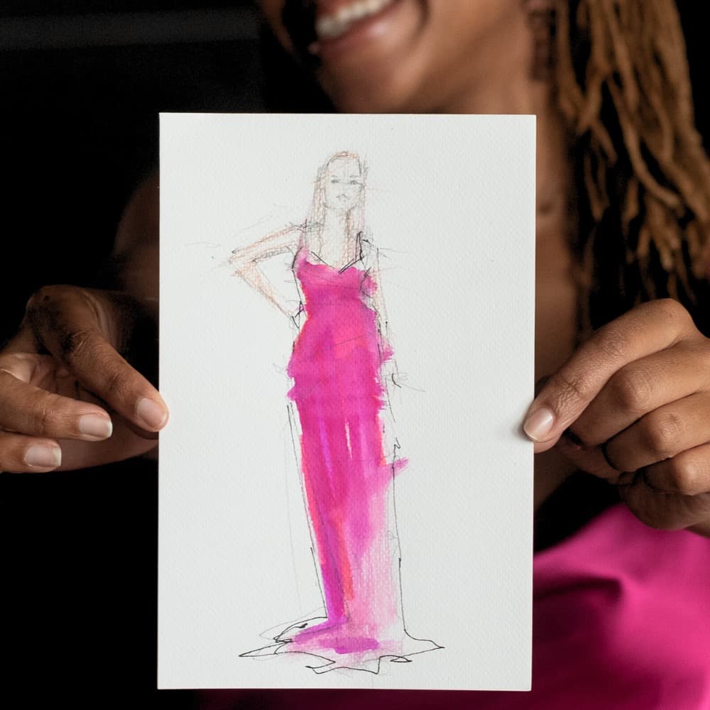 Color + Chaos Fashion Illustration by Rhonda Corley Image #5