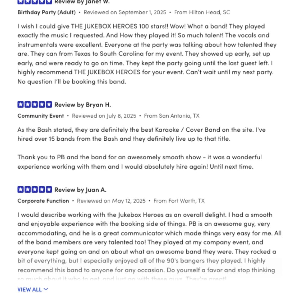 The JUKEBOX HEROES DFW Image #3