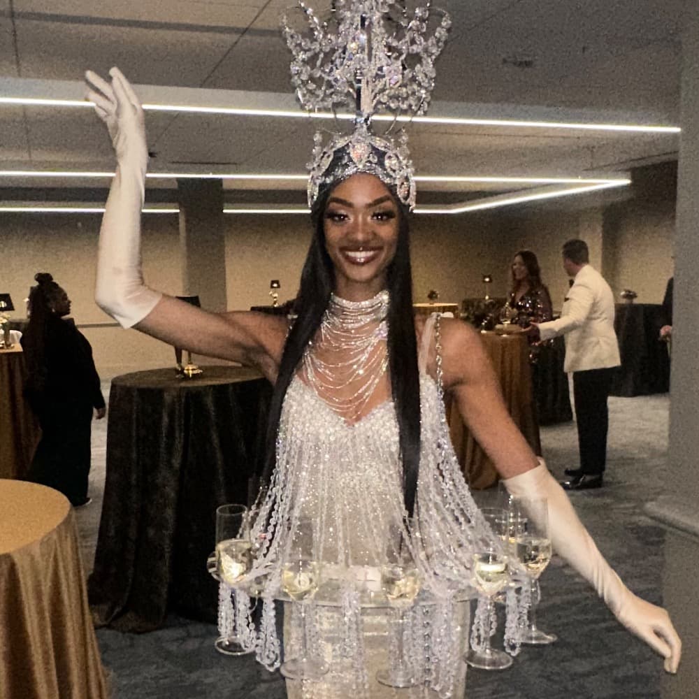 Living Chandelier Champagne Greeter Image #1