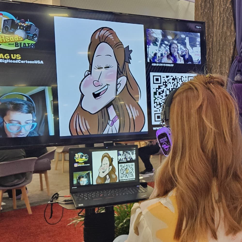 Big Heads and Beats Digital Caricature Booth Image #1