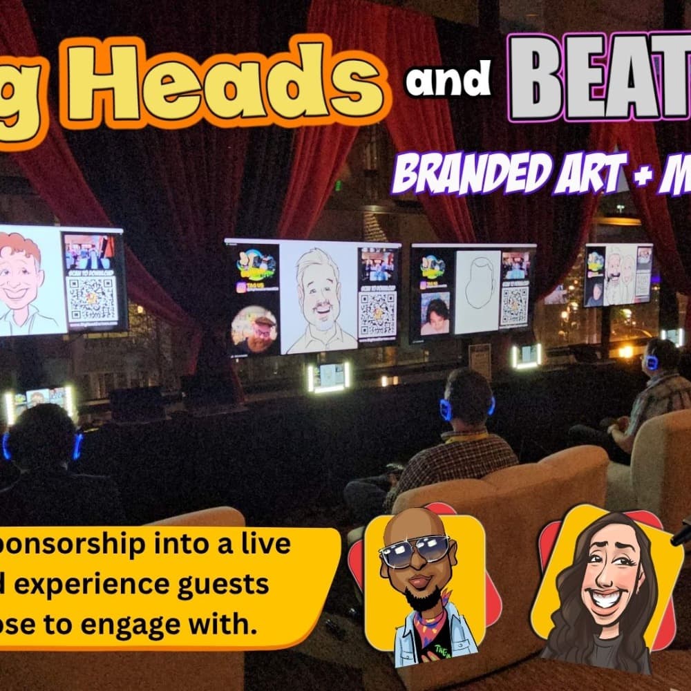 Big Heads and Beats Digital Caricature Booth Image #2