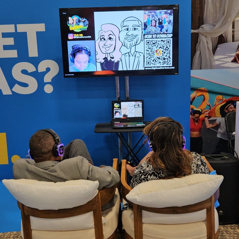 Big Heads and Beats Digital Caricature Booth Image #3