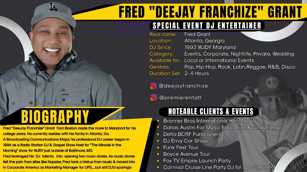 Fred "DeeJay Franchize" Grant photo 1