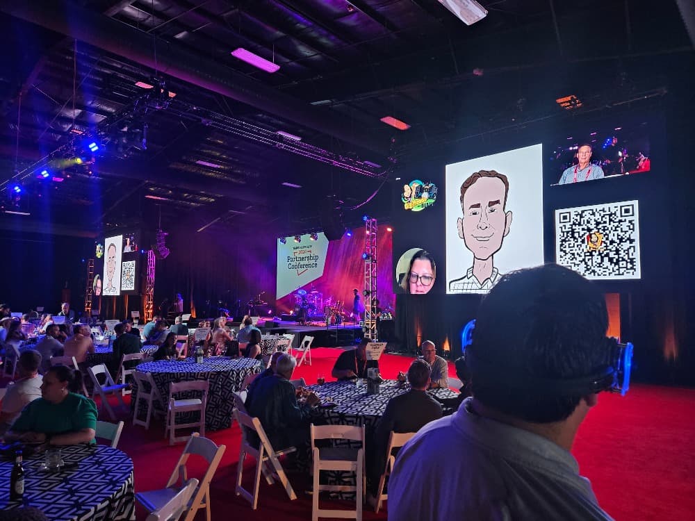 Digital Caricature Activations with DJ & Emcee (Silent Disco or PA Speakers) photo 1