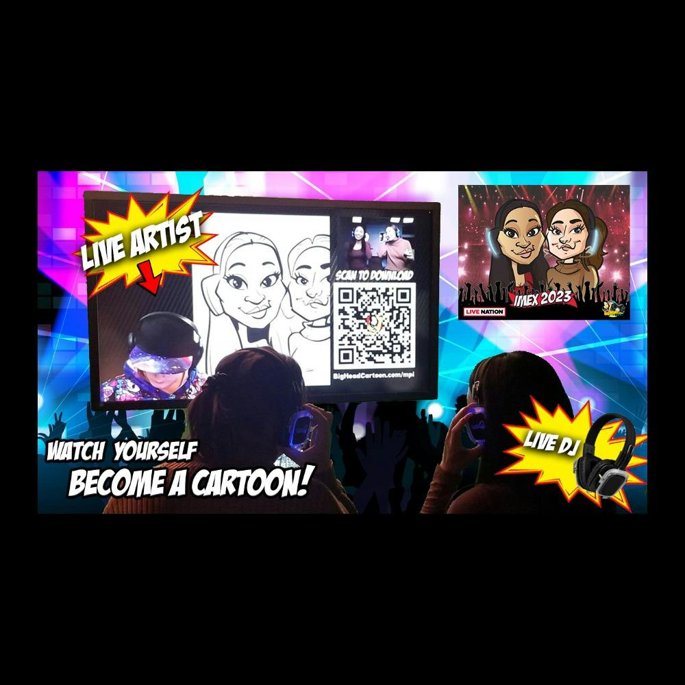 The Big Heads & Beats Party Experience (Live Digital Caricatures, DJ & Emcee/Party Starter) Charlotte Image #1