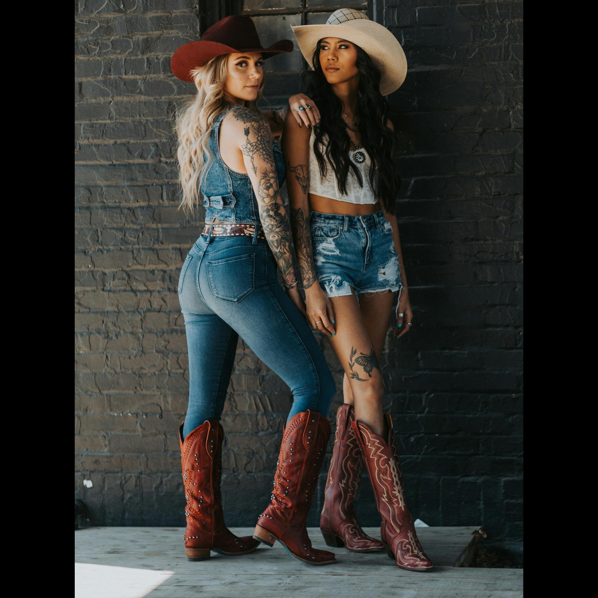 Glam Cowboy and Cowgirl Models