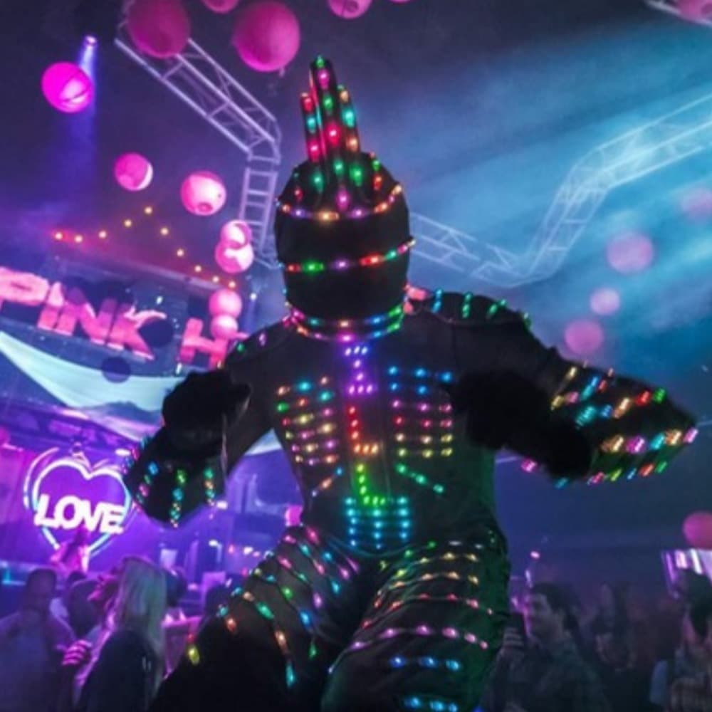 Cirque Quirk LED Stilt Robot