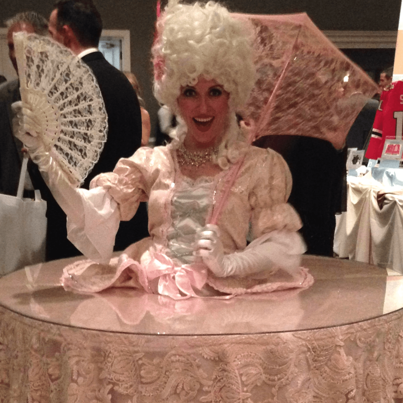 Table Lady, Snack Gal, Strolling Champagne Skirt Greeters